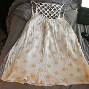 White and orange sundress